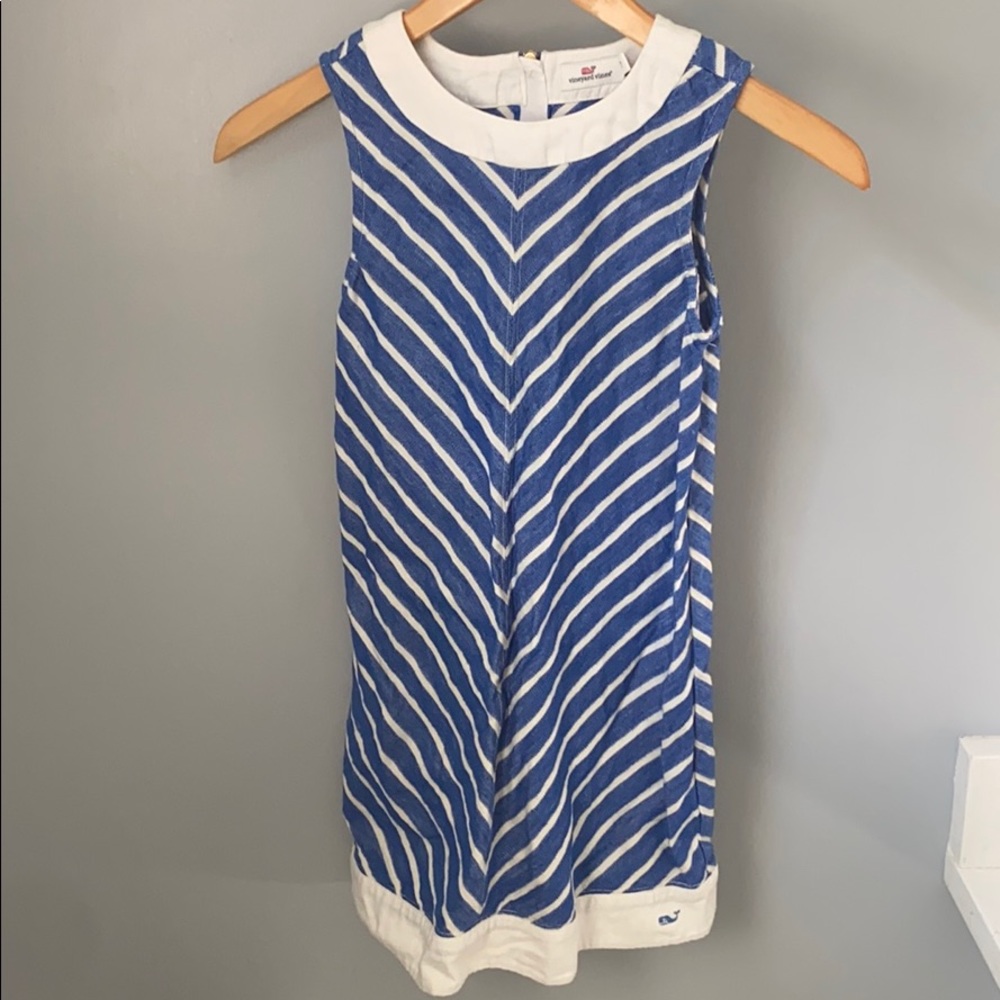 Girls Vineyard Vines dress, linen/cotton blend